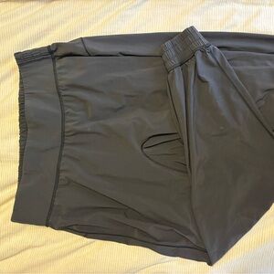 Black lightweight Lulu joggers